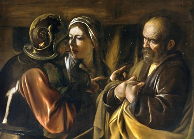 聖ペテロの否定 作： Michelangelo Merisi Caravaggio